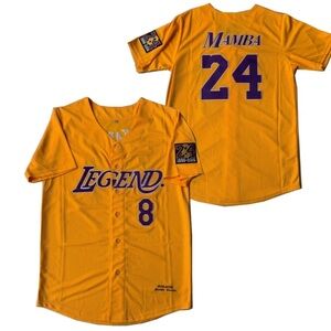 Kobe Bryant Mamba Lakers Baseball Jersey